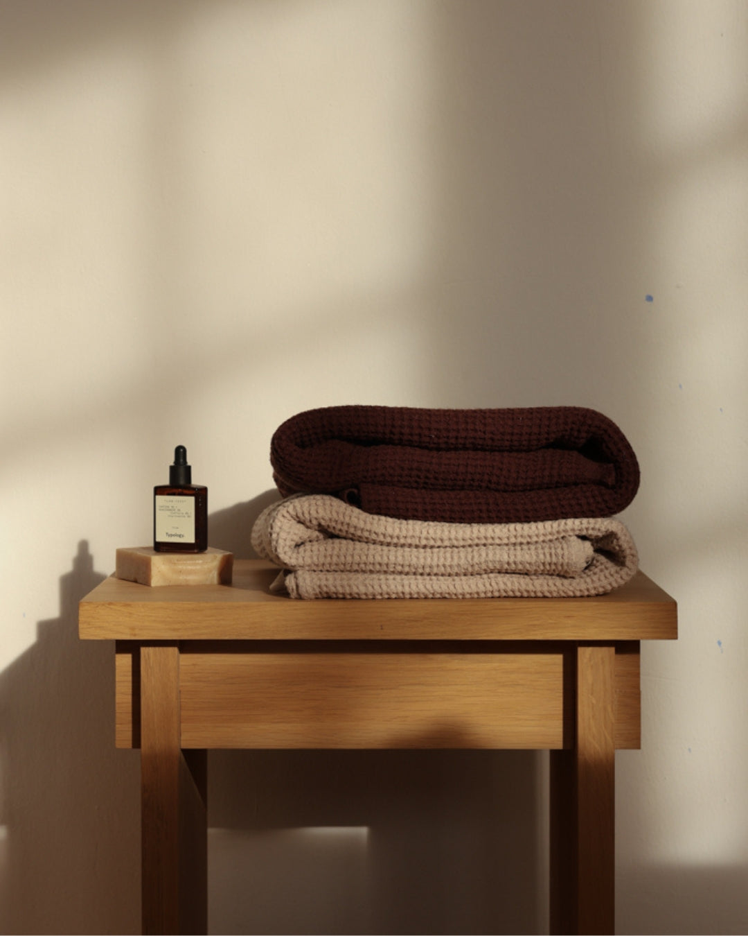 Umber Brown Everyday Waffle Towels Set - Umber Brown Everyday Waffle Towels Set