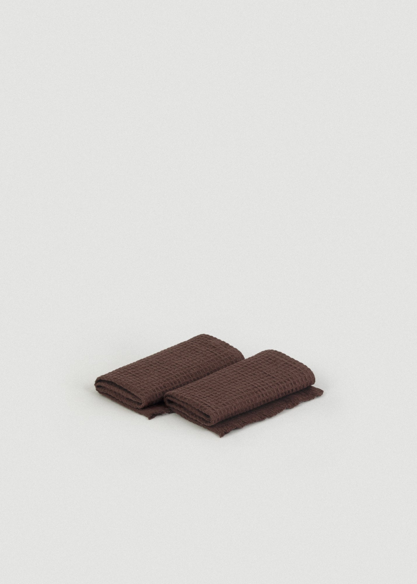 Umber Brown Everyday Waffle Towels Set - Umber Brown Everyday Waffle Towels Set