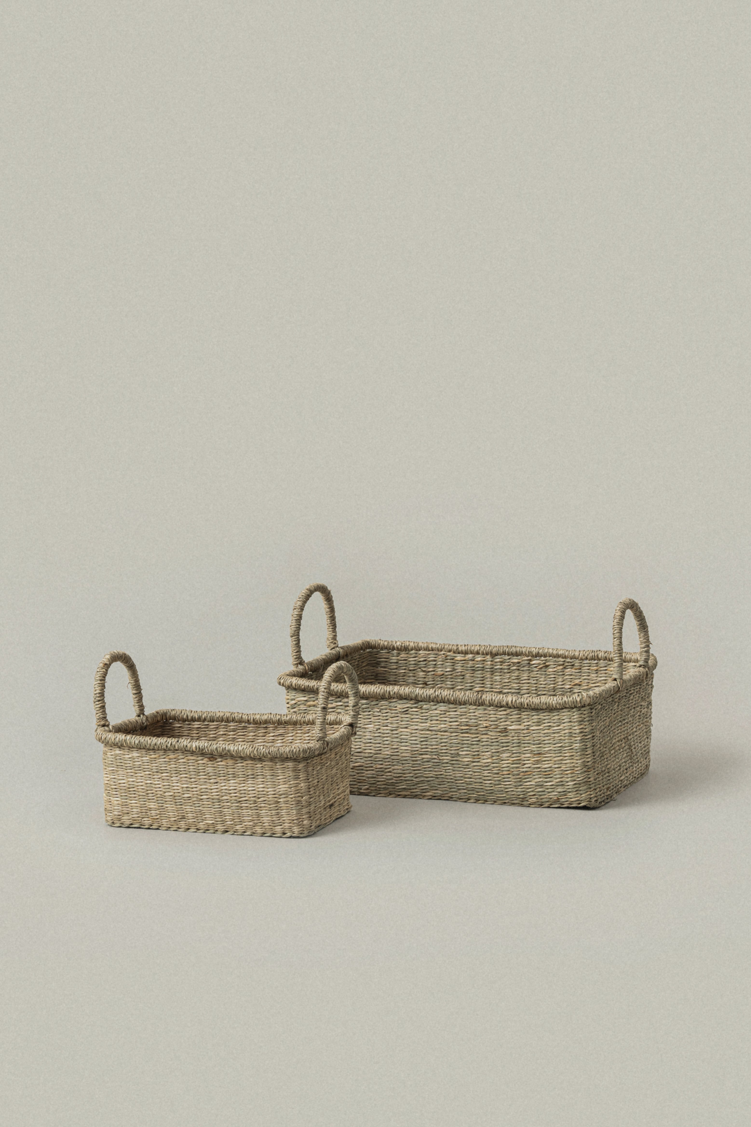 Lima Rectangular Seagrass Baskets Set - Lima Rectangular Seagrass Baskets Set