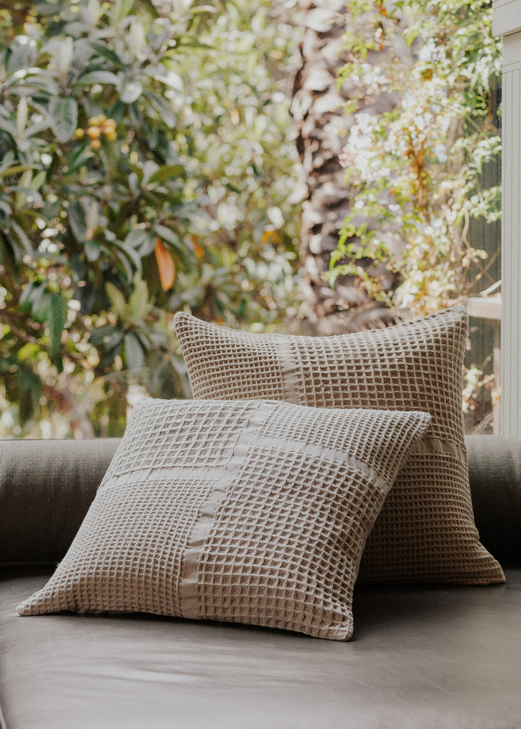 Sand Waffle Weave Pillow Cover - Sand Waffle Weave Pillow Cover