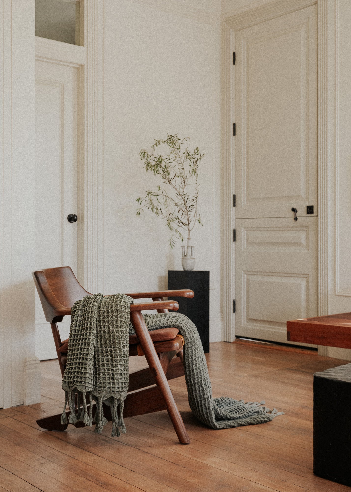 Forest Green Waffle Weave Throw Blanket - Forest Green Waffle Weave Throw Blanket