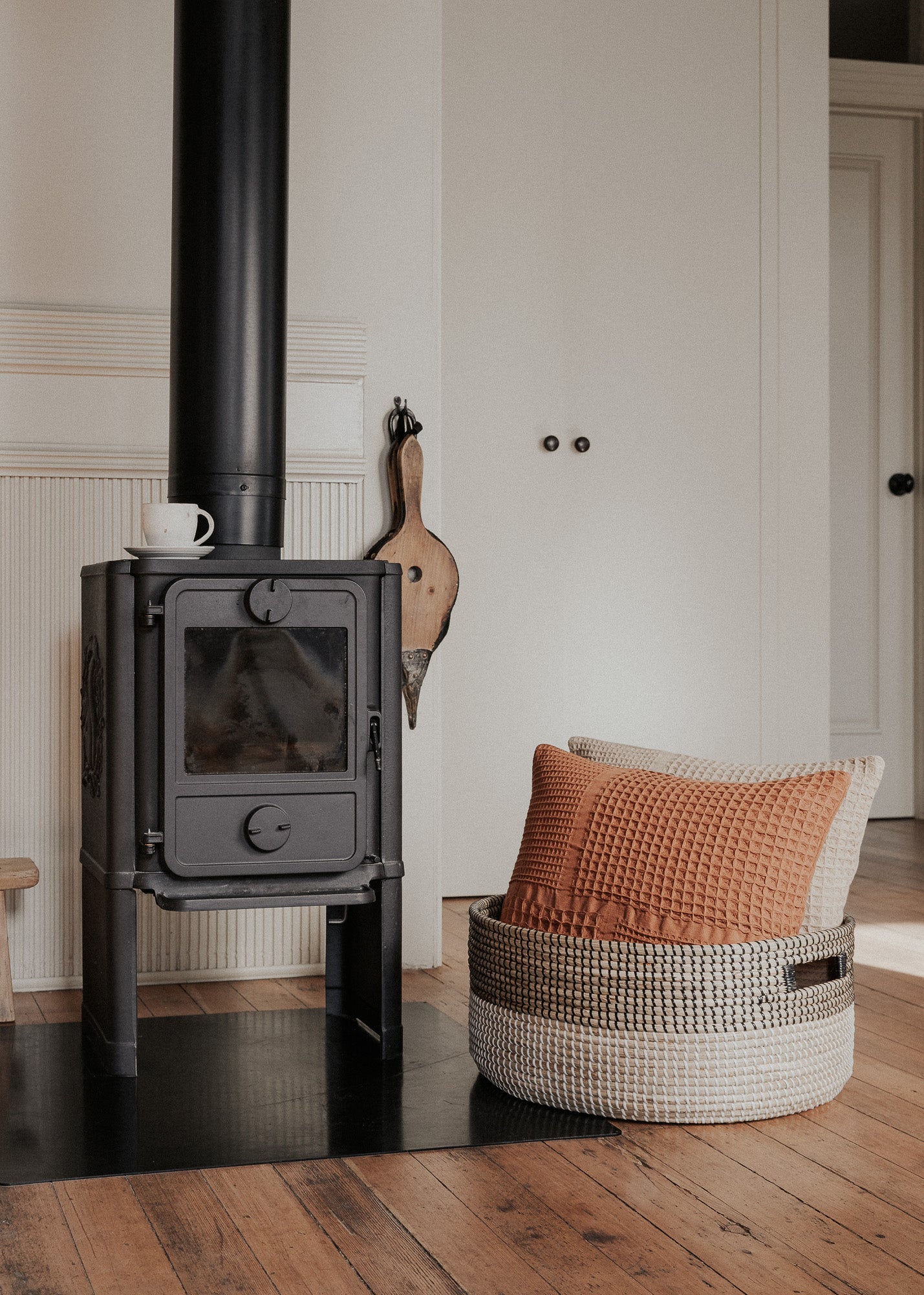 Black Medina Seagrass Floor Basket - featured