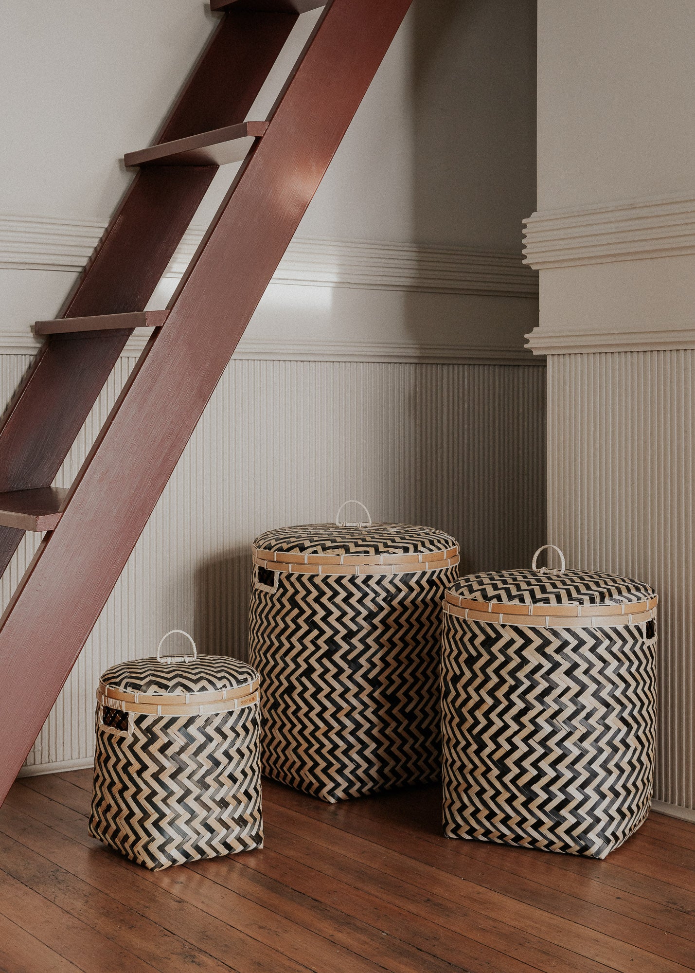 Java Bamboo Baskets Set - featured
