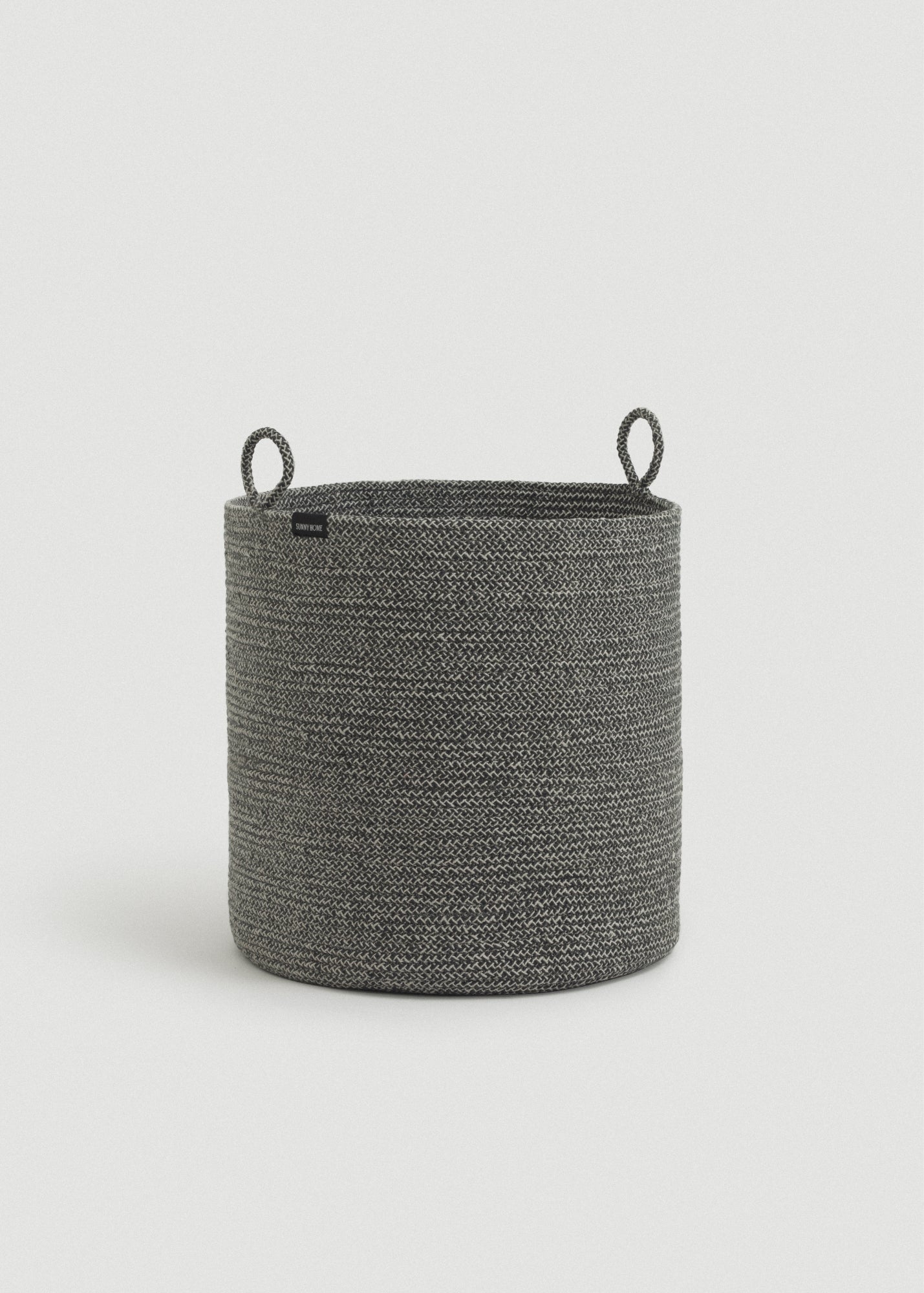 Gray Melange Loops Cotton Rope Baskets - featured