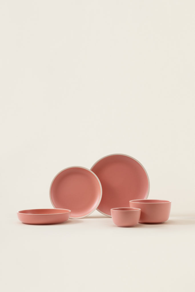 Matte Ceramic Bowls (Set of 4) - dusty pink