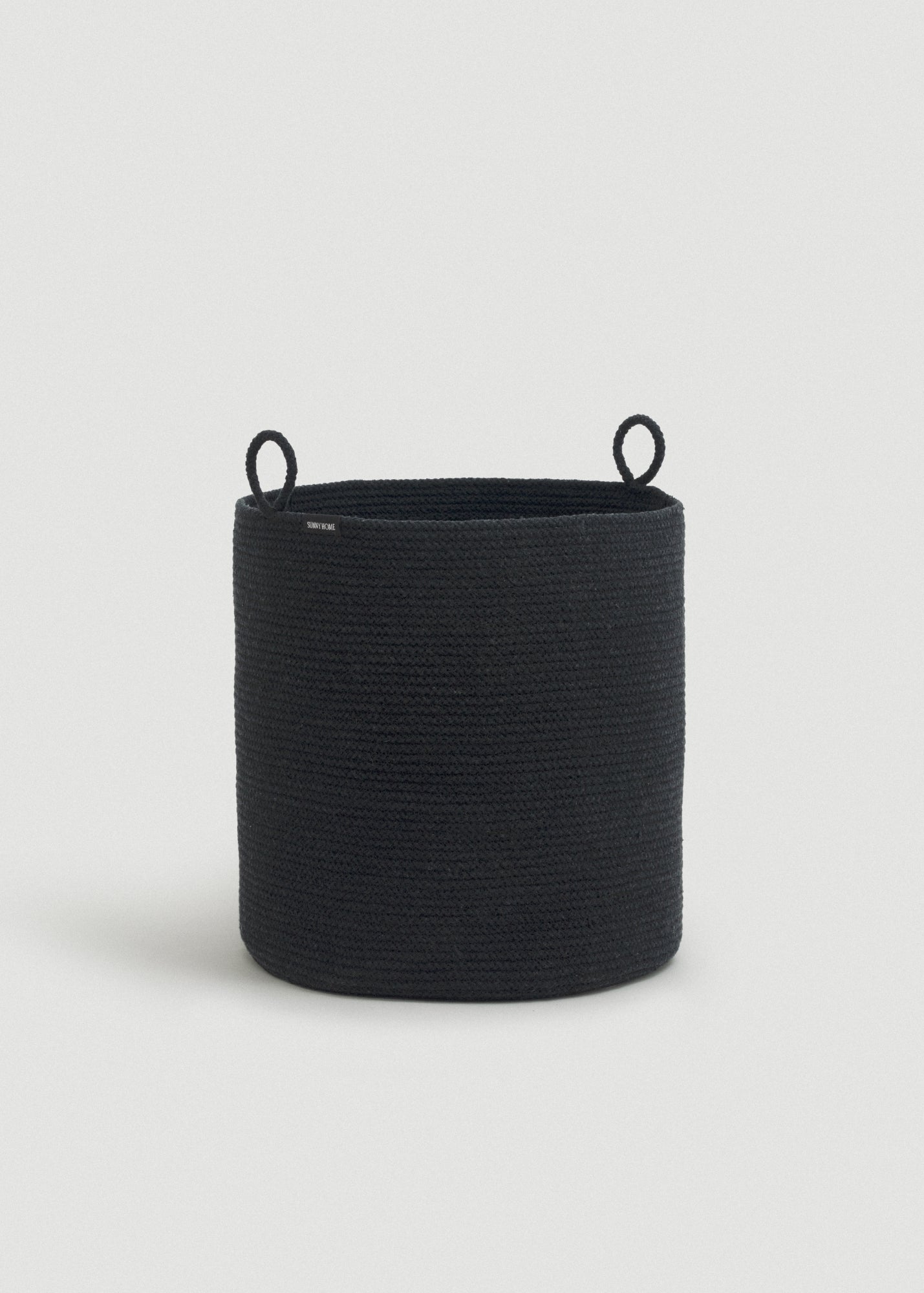 Black Loops Cotton Rope Baskets - featured