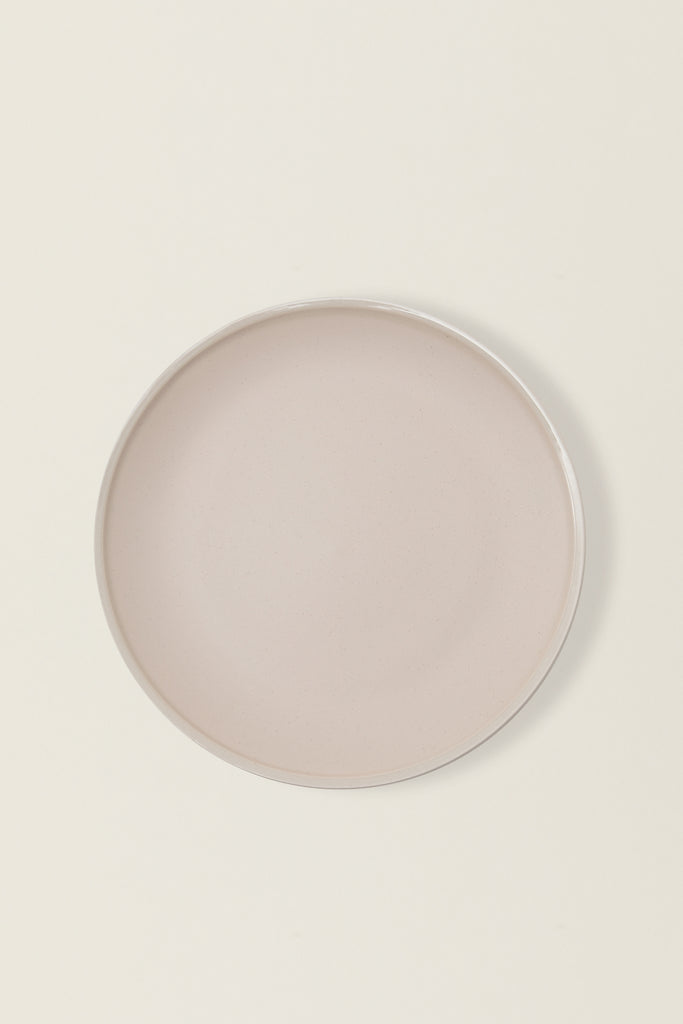 Matte Ceramic Dinner Plates (Set of 4) - eggshell white