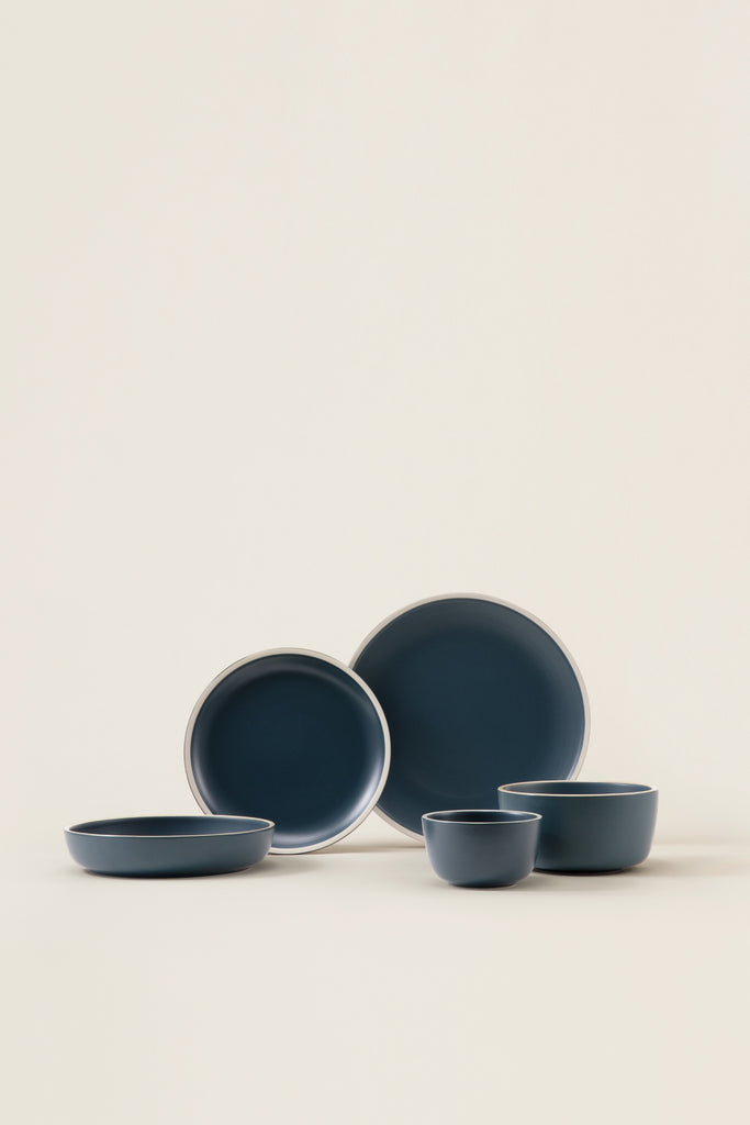 Matte Ceramic Bowls (Set of 4) - midnight blue