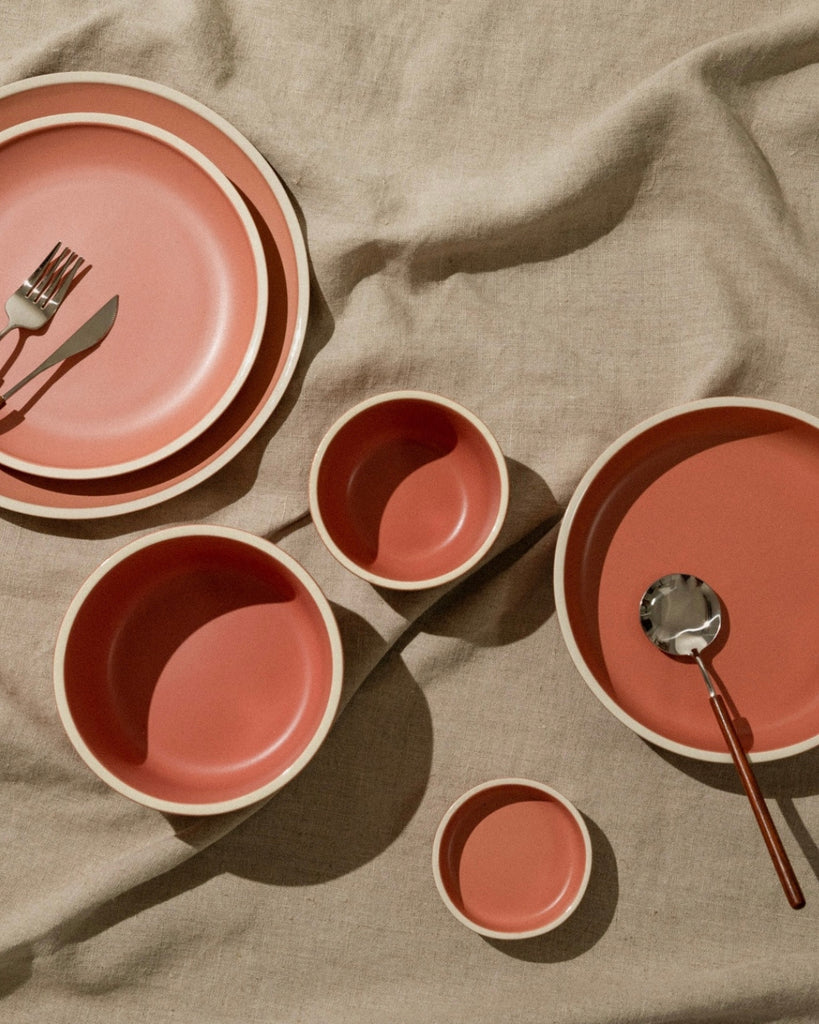 Matte Ceramic Bowls (Set of 4) - dusty pink