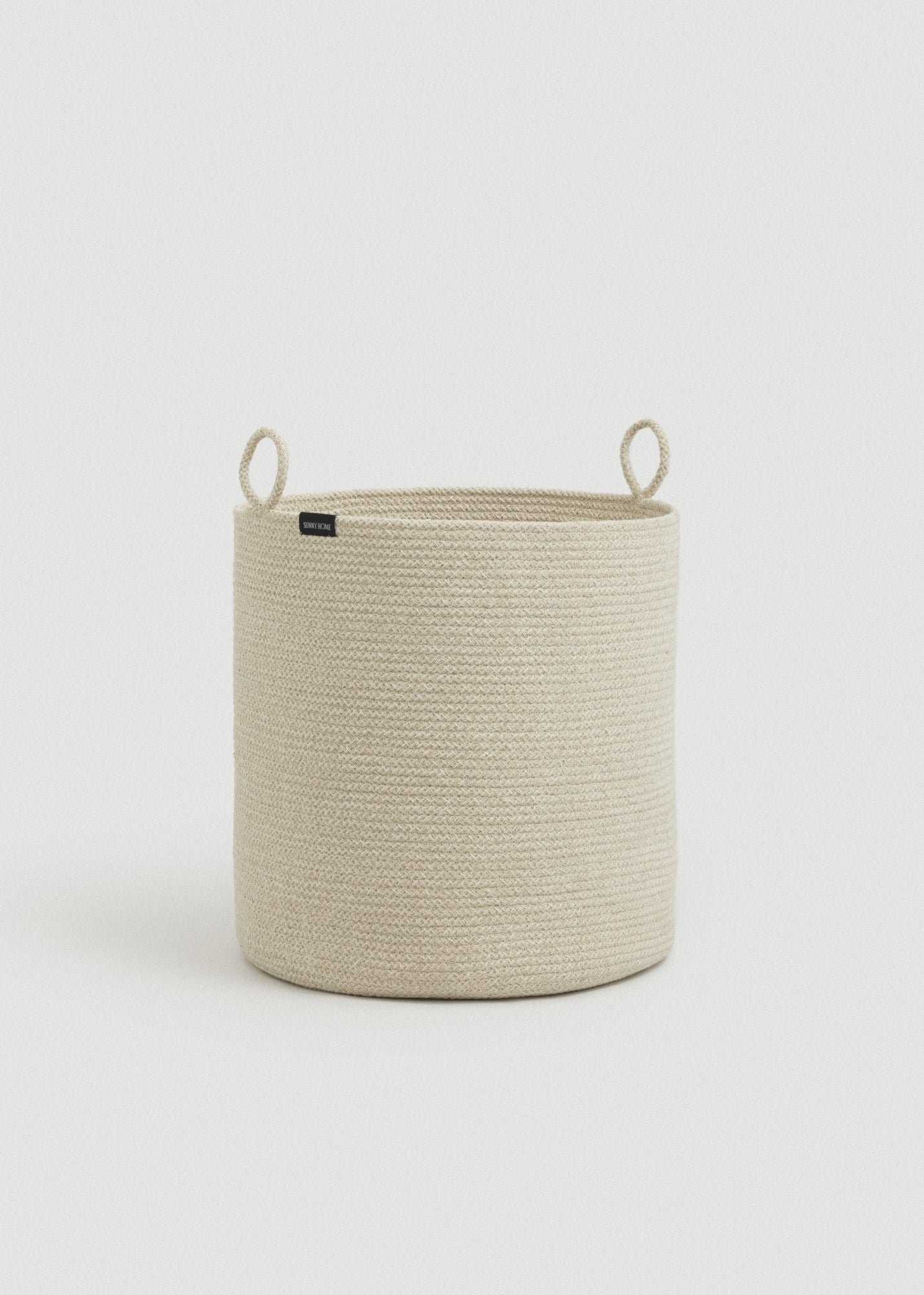 Beige Melange Loops Cotton Rope Baskets - featured