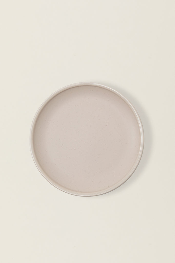Matte Ceramic Salad Plates (Set of 4) - eggshell white