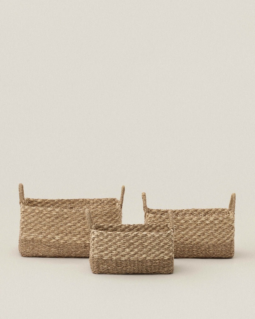 Small Lamu Rectangular Storage Basket - Small Lamu Rectangular Storage Basket