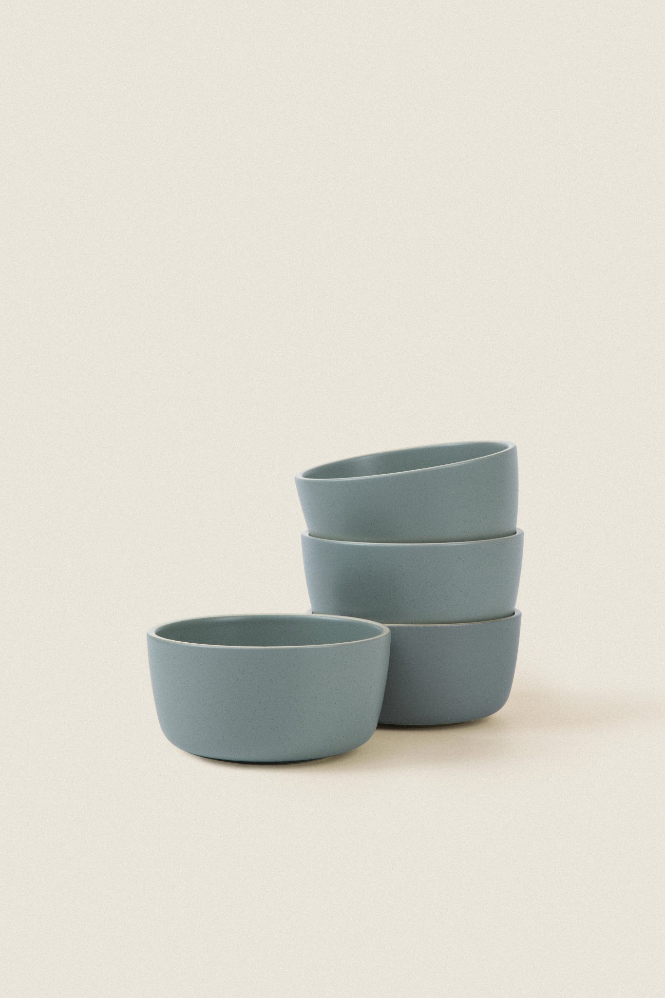 Matte Ceramic Bowls (Set of 4) - sage green