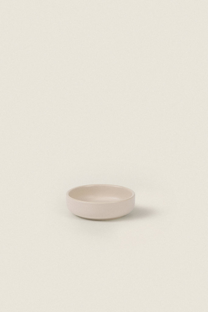Matte Ceramic Sauce Dish (Set of 4) - eggshell white