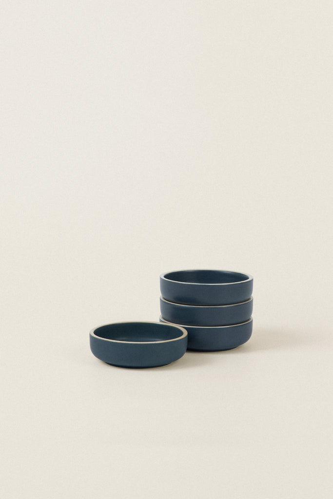 Matte Ceramic Sauce Dish (Set of 4) - midnight blue