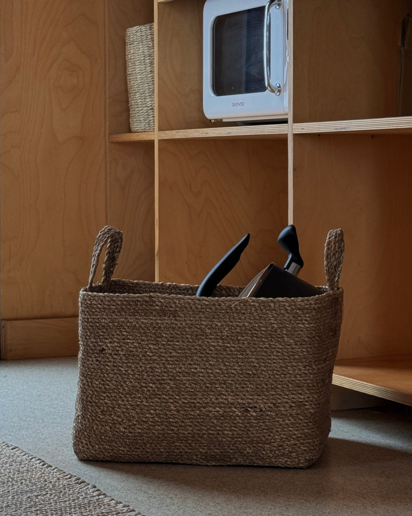 Small Souk Rectangular Seagrass Basket - Small Souk Rectangular Seagrass Basket