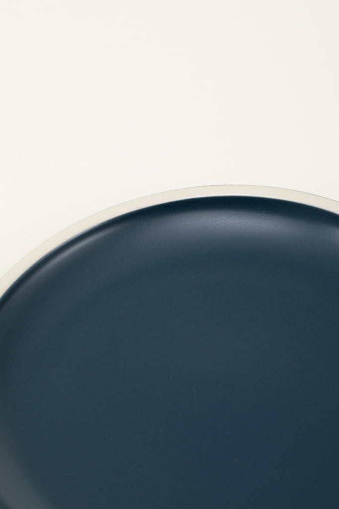 Matte Ceramic Deep Plates (Set of 4) - midnight blue