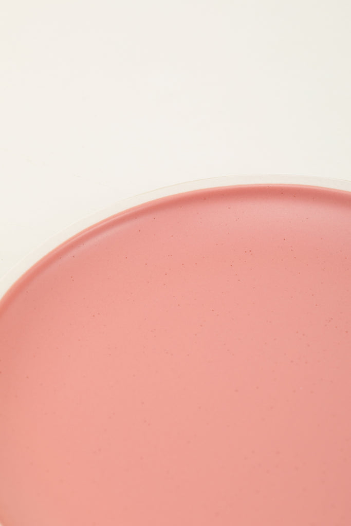 Matte Ceramic Deep Plates (Set of 4) - dusty pink