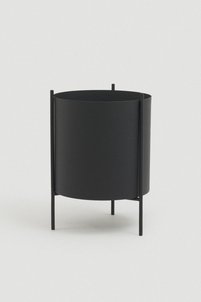 plant pot stand black Large Green Botanic Plant Pot with Stand | Fall Planter