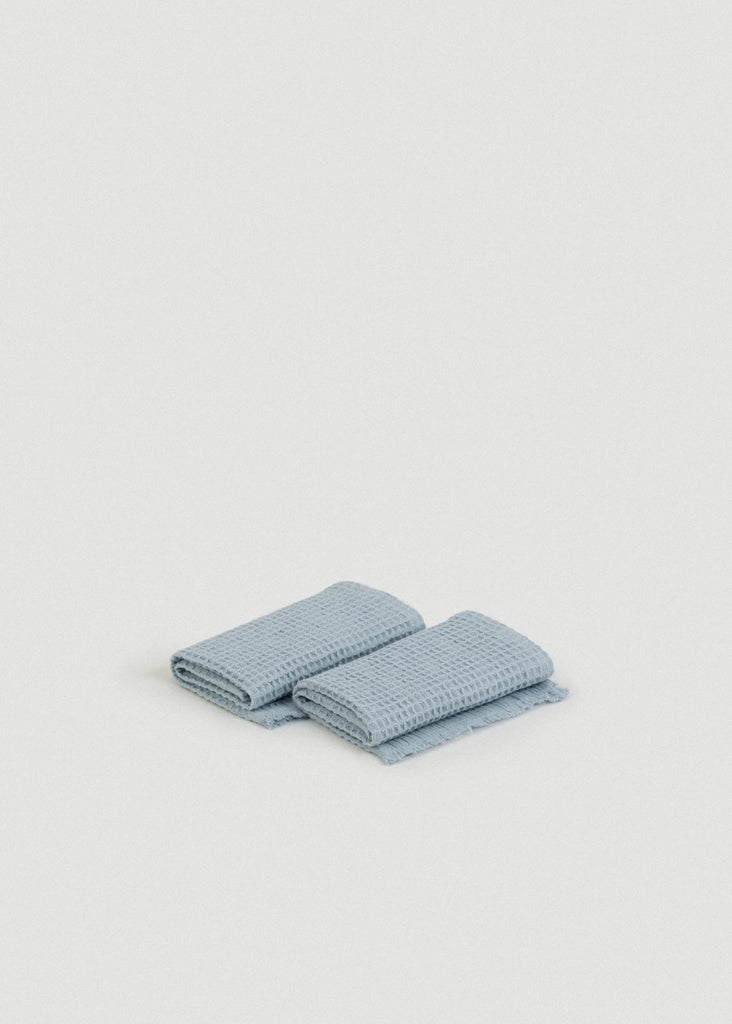 Dusk Blue Everyday Waffle Towels Set - Dusk Blue Everyday Waffle Towels Set