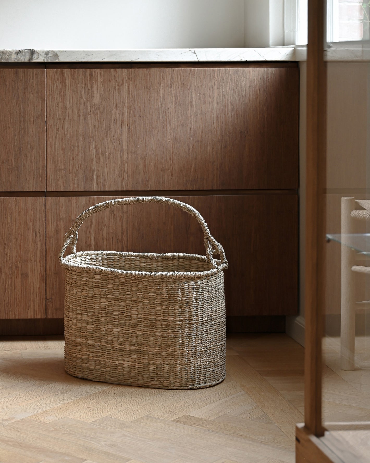 Satna Oval Seagrass Basket - Satna Oval Seagrass Basket