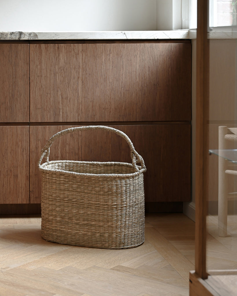 Satna Oval Seagrass Basket - Satna Oval Seagrass Basket