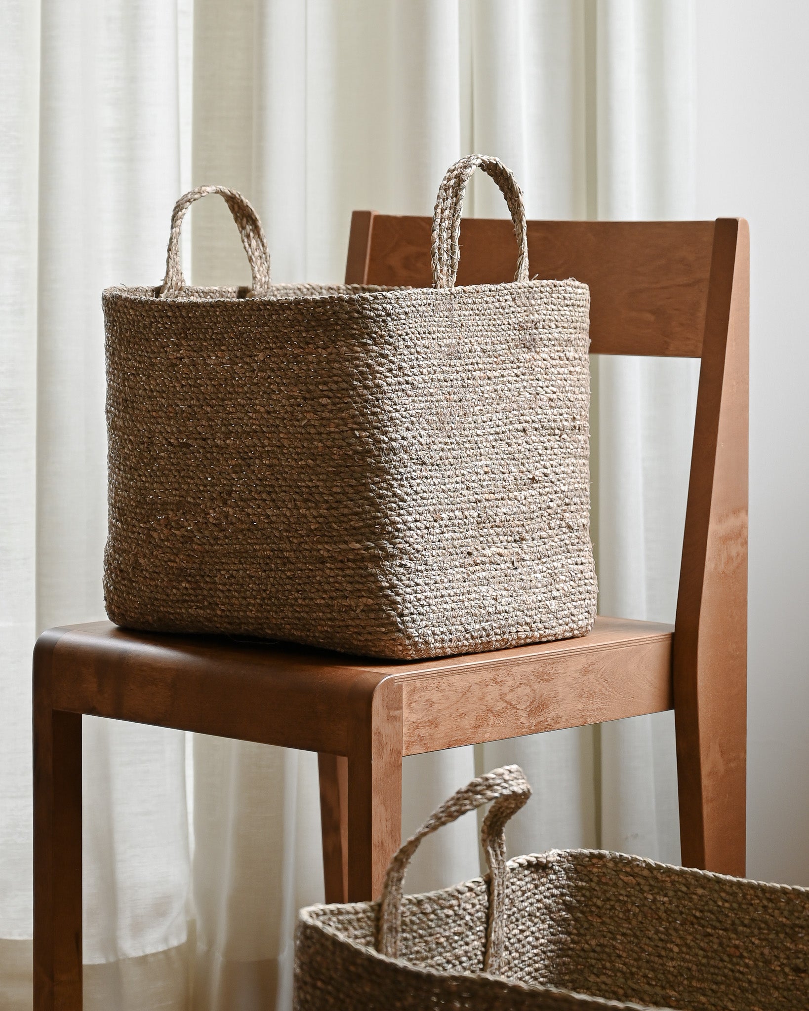 Small Souk Rectangular Seagrass Basket - Small Souk Rectangular Seagrass Basket
