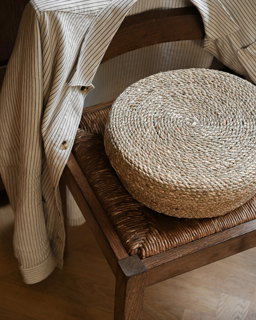 Large Souk Round Seagrass Basket with Lid - Large Souk Round Seagrass Basket with Lid