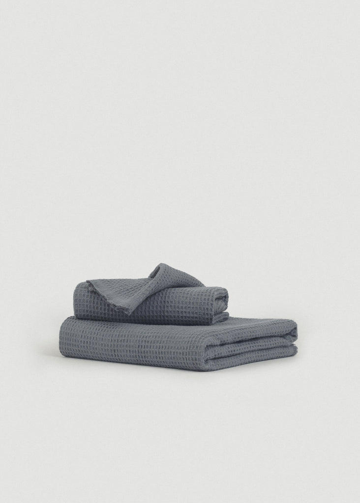 Pebble Gray Everyday Waffle Towels Set - Pebble Gray Everyday Waffle Towels Set