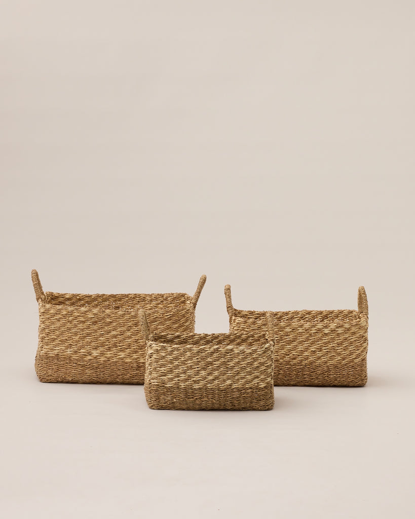Medium Lamu Rectangular Storage Basket - Medium Lamu Rectangular Storage Basket