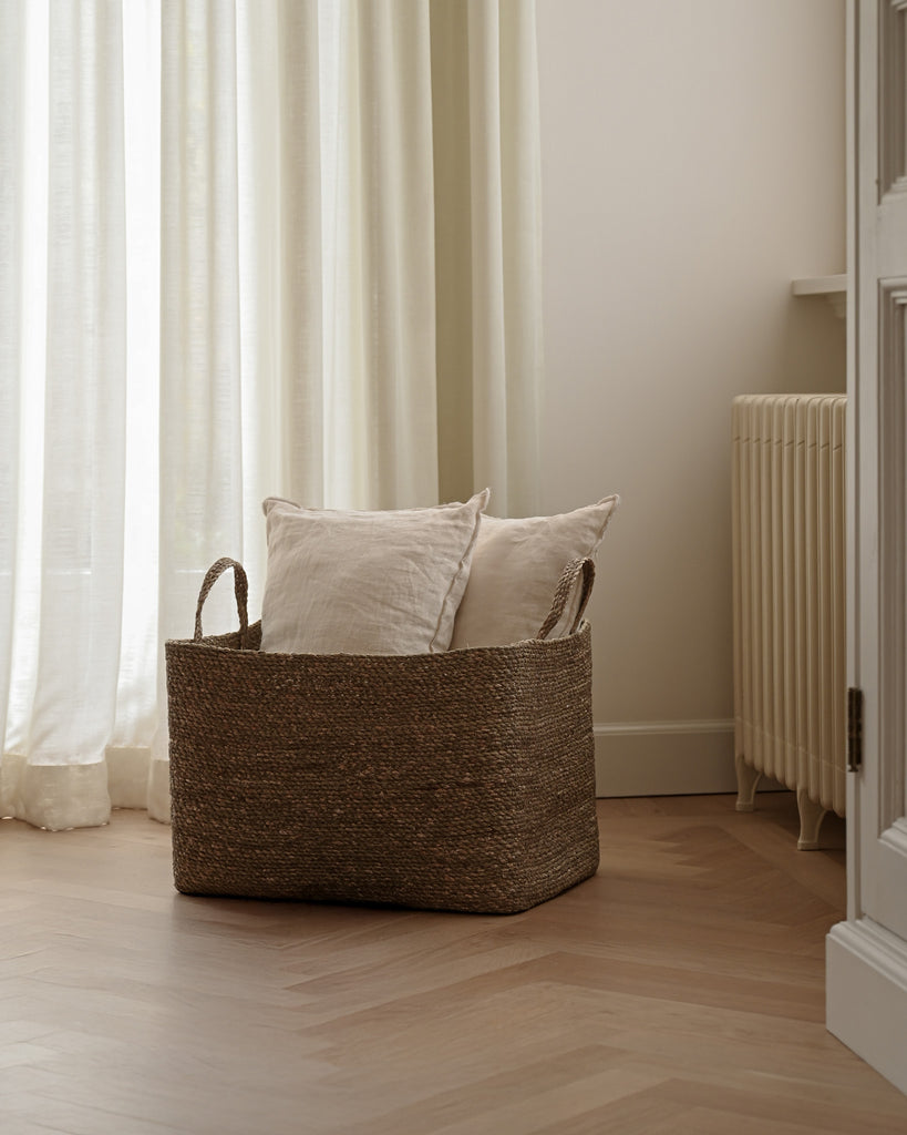 Large Souk Rectangular Seagrass Basket - Large Souk Rectangular Seagrass Basket