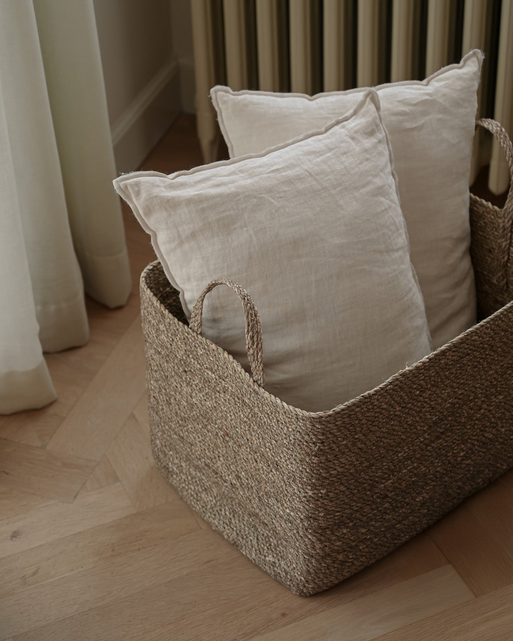 Large Souk Rectangular Seagrass Basket - Large Souk Rectangular Seagrass Basket