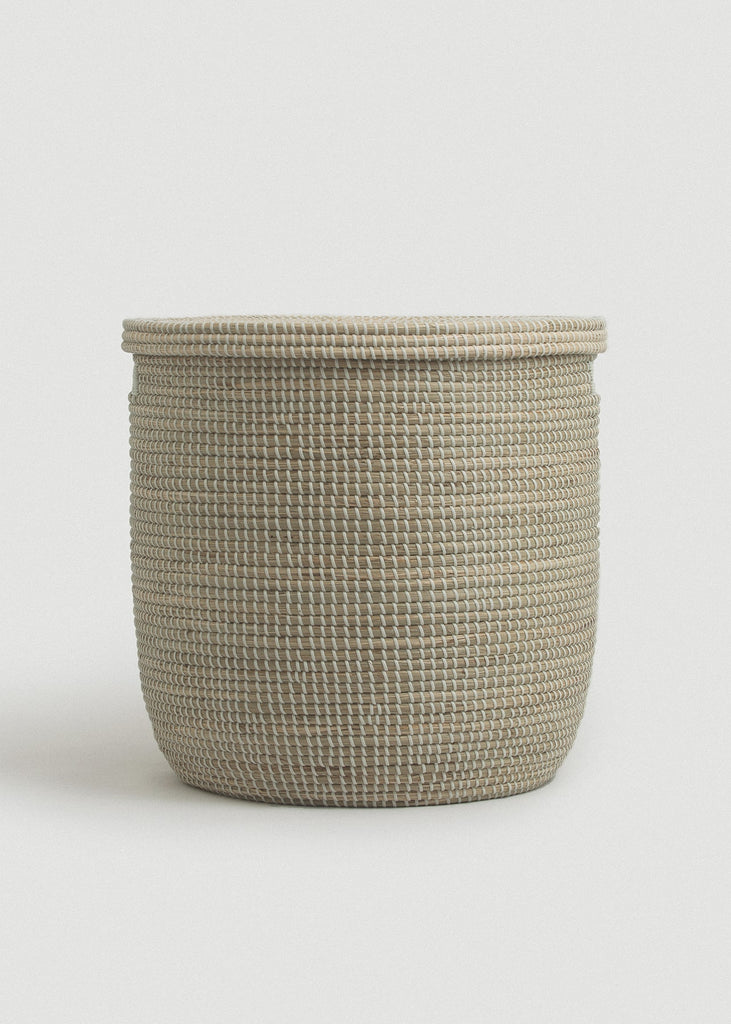 Large Medina Flat Lid Seagrass Basket - Large Medina Flat Lid Seagrass Basket