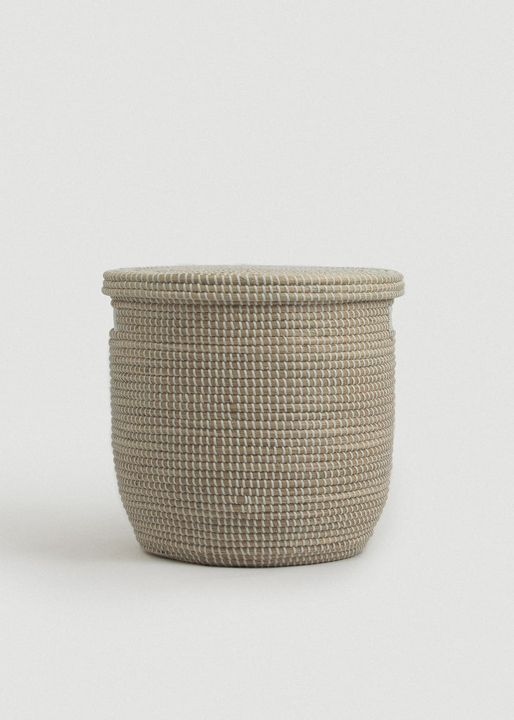Medina Flat Lid Seagrass Basket - Medina Flat Lid Seagrass Basket