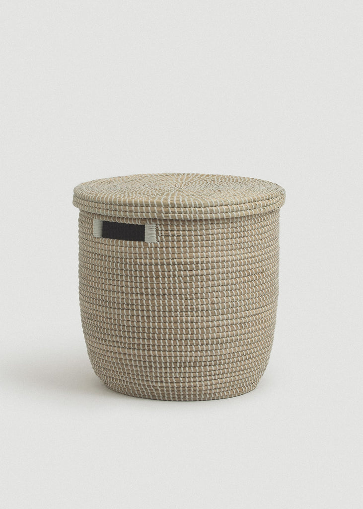 Medina Flat Lid Seagrass Basket - Medina Flat Lid Seagrass Basket