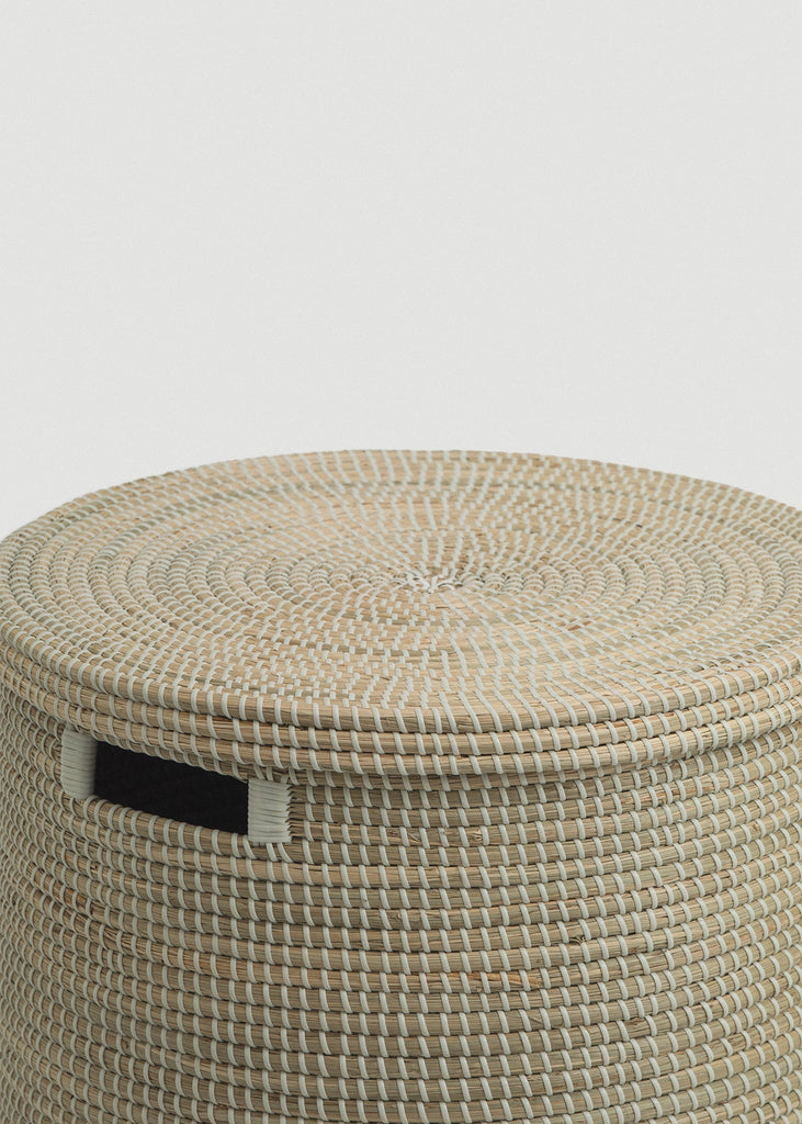 Medina Flat Lid Seagrass Basket - Medina Flat Lid Seagrass Basket