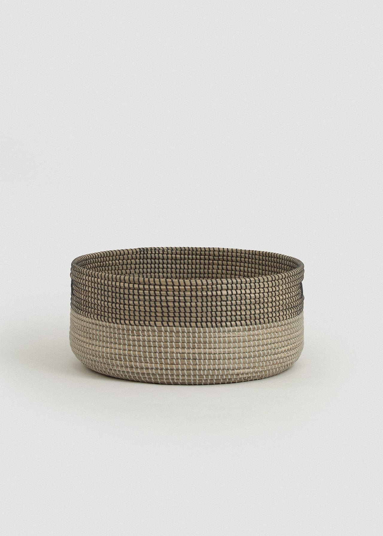 Black Medina Seagrass Floor Basket - Black Medina Seagrass Floor Basket