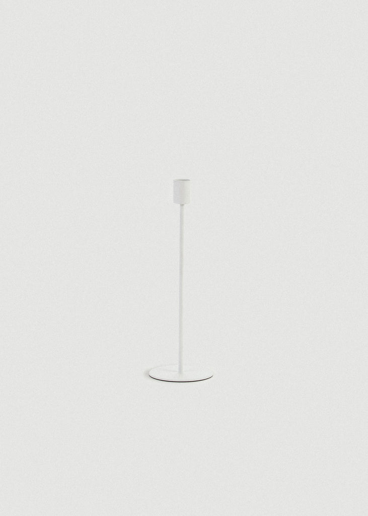 White Doric Candle Holder - White Doric Candle Holder