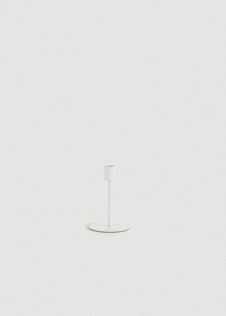 White Doric Candle Holder - White Doric Candle Holder
