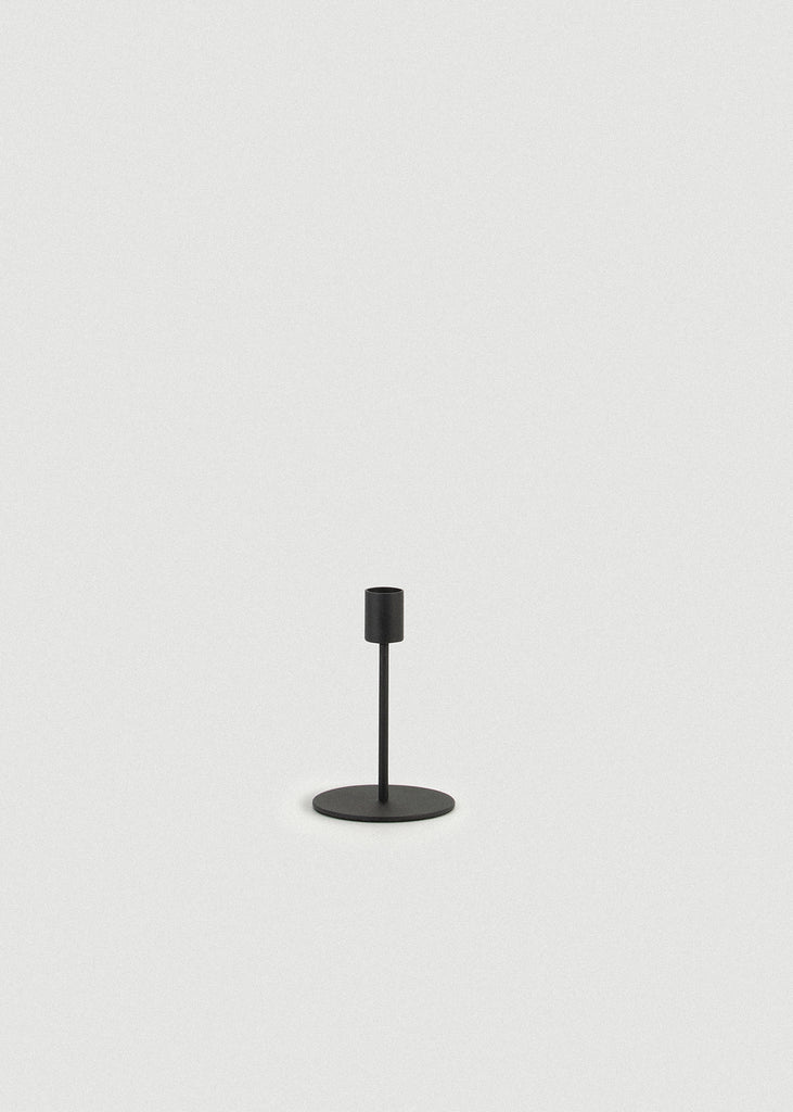 Black Doric Candle Holder - Black Doric Candle Holder