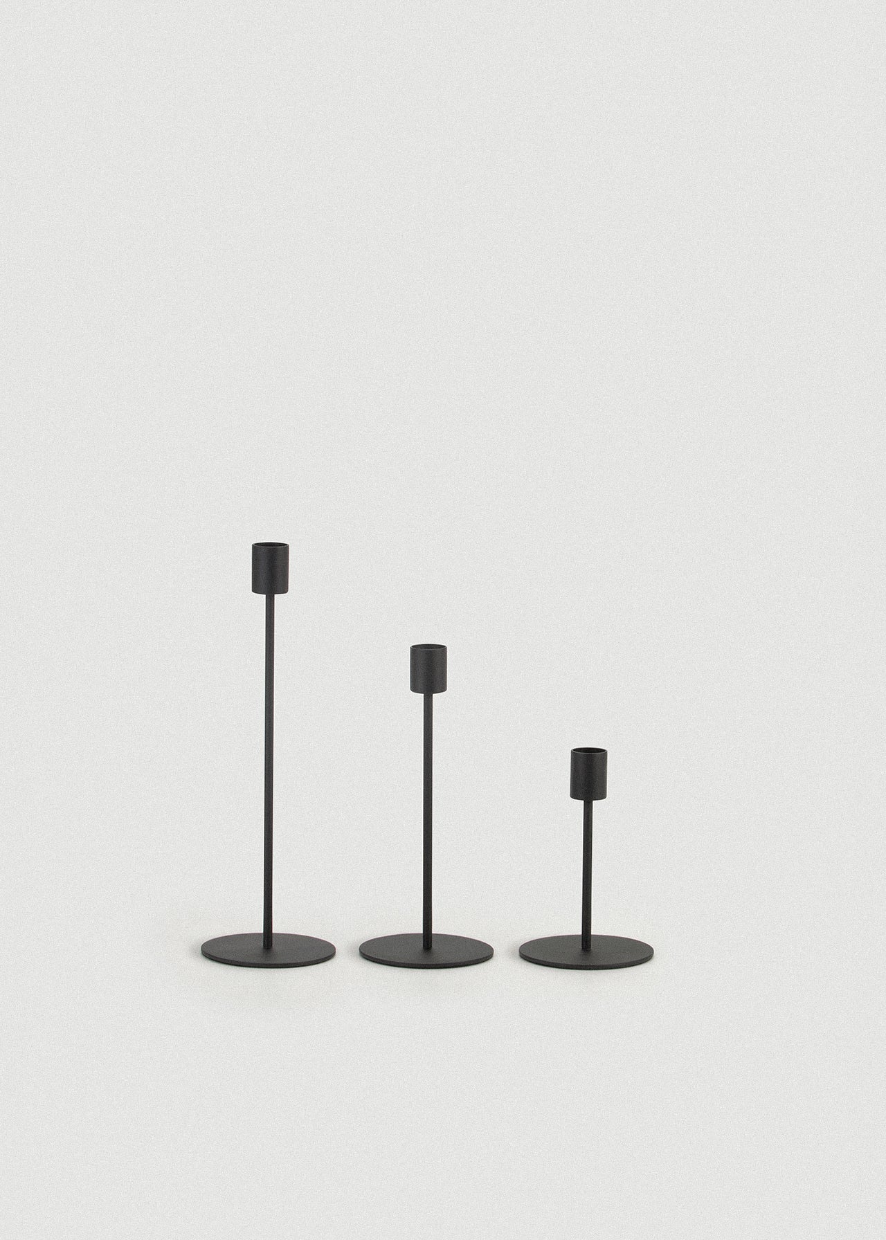 Black Doric Candle Holder - Black Doric Candle Holder