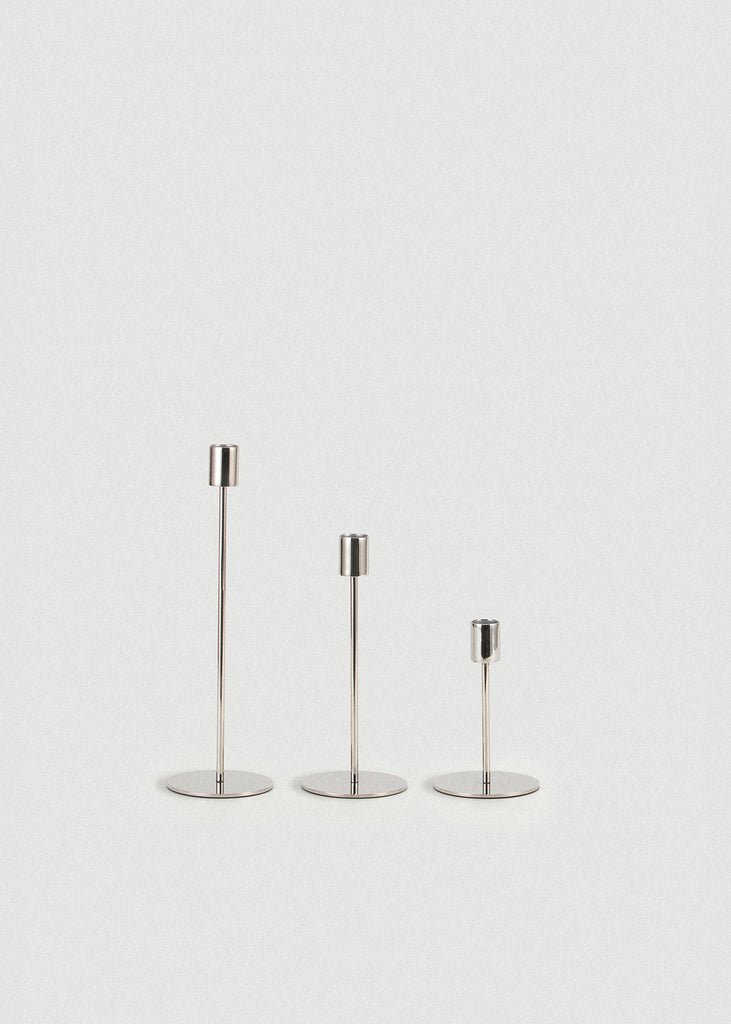 Silver Doric Candle Holder - Silver Doric Candle Holder