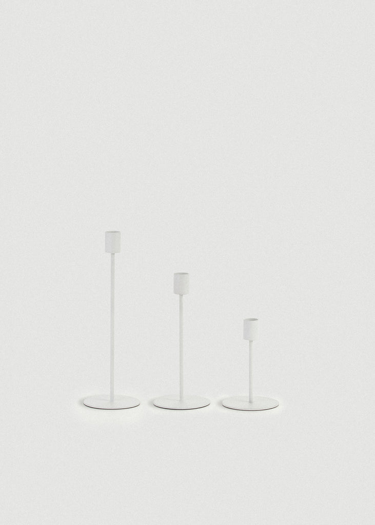 White Doric Candle Holder - White Doric Candle Holder