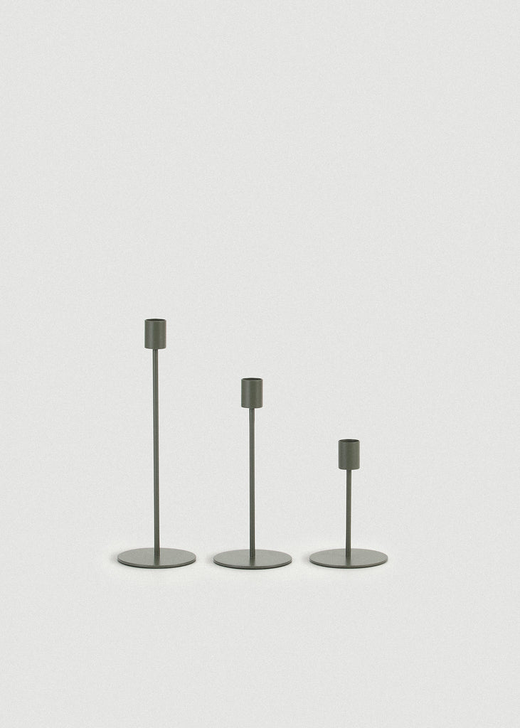 Green Doric Candle Holder - Green Doric Candle Holder