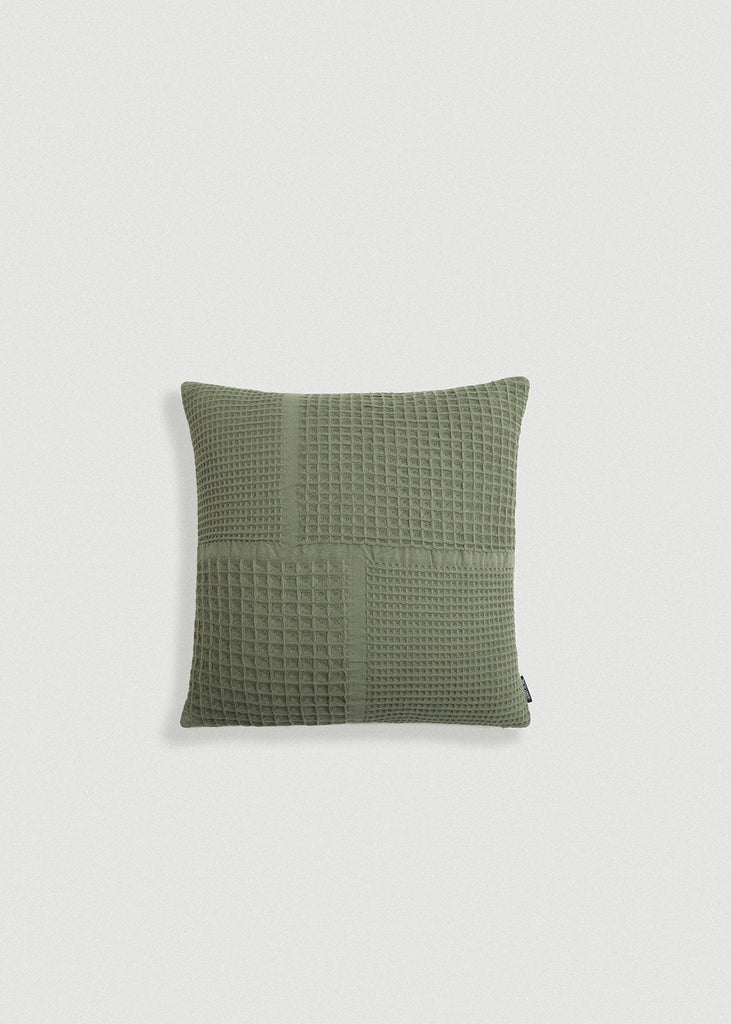 Forest Green Waffle Weave Pillow Cover - Forest Green Waffle Weave Pillow Cover