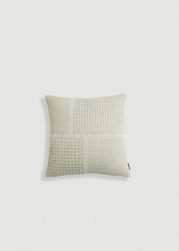 Gray Waffle Weave Pillow Cover - Gray Waffle Weave Pillow Cover
