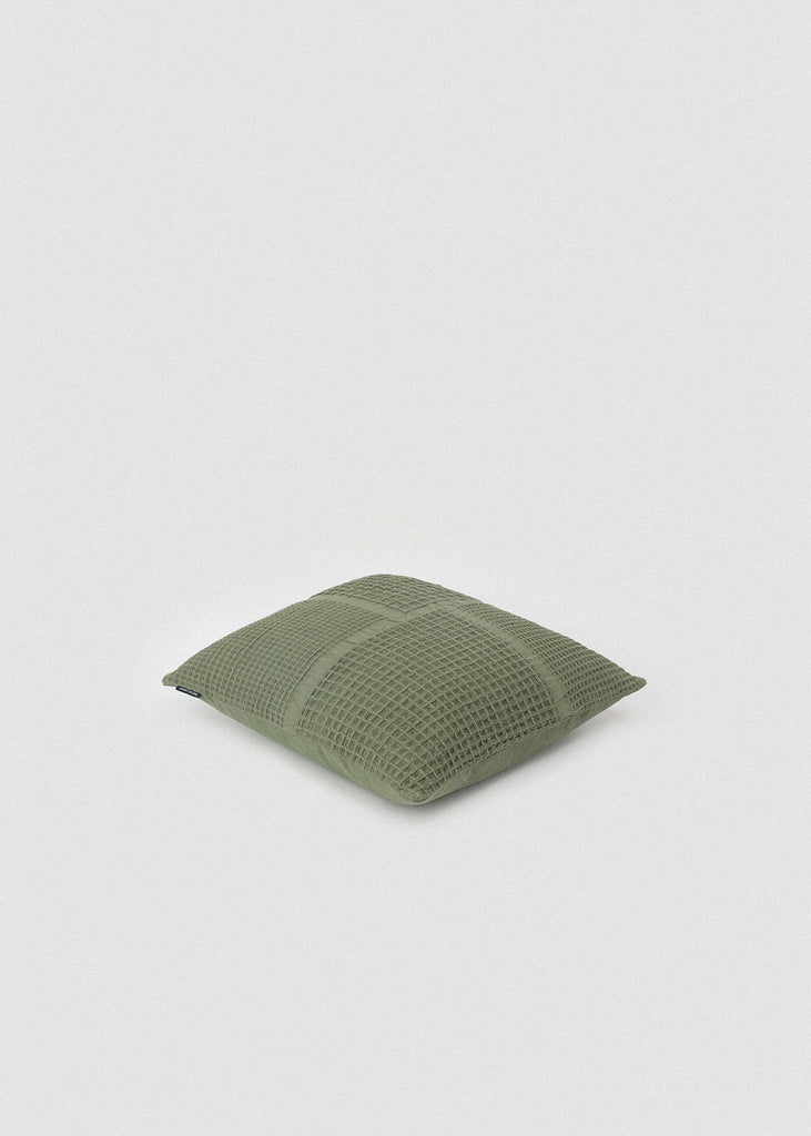 Forest Green Waffle Weave Pillow Cover - Forest Green Waffle Weave Pillow Cover