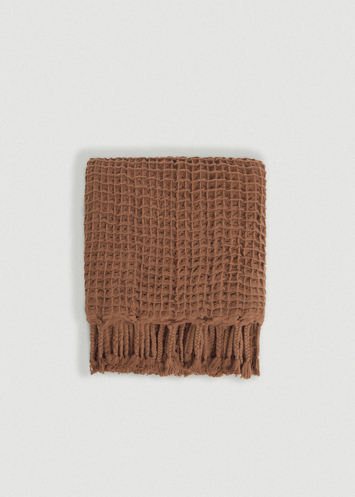 Brick Waffle Weave Throw Blanket - Brick Waffle Weave Throw Blanket