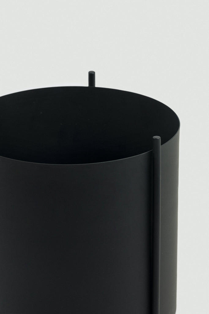 Small Black Botanic Plant Pot with Stand - Small Black Botanic Plant Pot with Stand