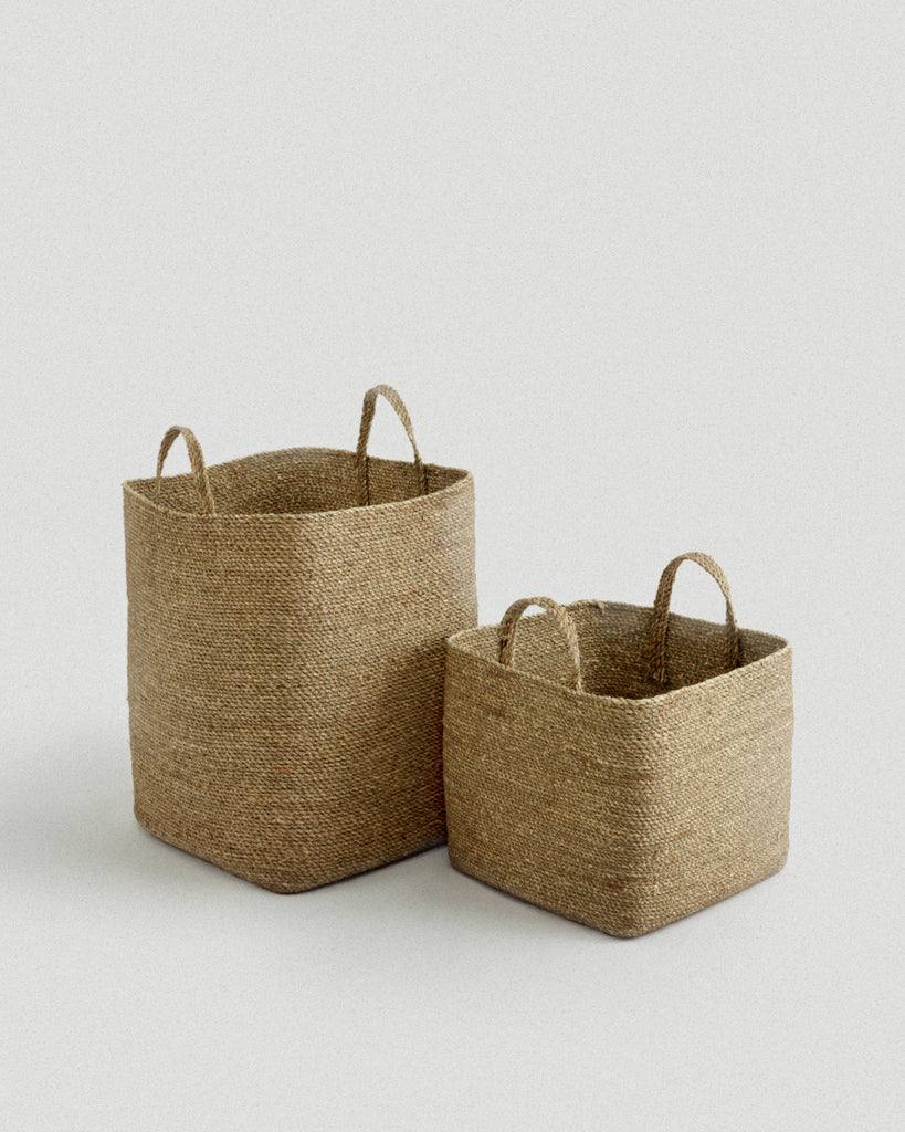 Small Souk Square Seagrass Basket - Small Souk Square Seagrass Basket